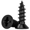 Tornillos Autoperforantes de Cabeza Plana Cruz Negra Endurecida Ka Tornillos Pequeños de Cabeza Avellanada M1M1.2M1.7M2M2.6M3M4Mm