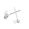 Accesorios para Pendientes de Plata de Ley S925 Piezas para Pendientes DIY Lazo con Forma de Frijol con Aro Pendientes Venta Caliente Directo del Fabricante