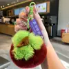Nuevo Peluche de Durazno para Ganar tu Corazón, Llavero de Caqui, Colgante para Mochila de Mujer, Accesorio Pequeño, Llavero