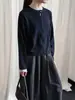 Item de LiquidaçãoEsgotado e Removido do Estoque Cardigã de Tricô Oversized com Botão Único 2026 Primavera Novo Top com Zíper 20779