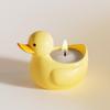Zongbo Tarro de Almacenamiento de Pato de Silicona Taza para Velas Molde de Silicona Pato Pequeño DIY Velas Aromaterapia Molde de Yeso