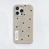 Ins Otoño e Invierno Lunares Franela Adecuado para Funda de Teléfono Móvil Apple 16promax iPhone15 Japón y Corea 14 Avanzado 13 Mujeres X