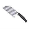 Cuchillo para Patatas Wolf Tooth Cortador de Patatas Cortador de Papas Fritas Gadget Práctico Cuchillo Ondulado Cuchillo de Acero Inoxidable Cuchillo para Papas Fritas Cuchillo Corrugado Venta al por Mayor