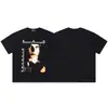 Verano Nuevo Erd Rico Segunda Generación Retrato Graffiti Casual Camiseta de Manga Corta para Hombre y Mujer Wdw Holgada Americana High Street Camiseta