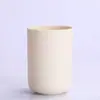 Taza de Viaje Simple de Paja de Trigo y PP Creativa, Taza para Lavar en Casa, Taza de Juego de Viaje, Taza para Guardar Cepillo de Dientes y Pasta de Dientes