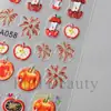 Belleza Total Transfronterizo Nuevo Pegatina para Uñas Artísticas Estampada 5D Mordisco Manzana Fuegos Artificiales Corazón de Manzana Pegatina para Uñas Artísticas