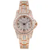 Fabricante de Relógio de Quartzo Feminino Feito Sob Medida Atacado Dropshipping Moda High-End Relógio com Pulseira de Aço Relógio Feminino à Prova d'Água com Diamantes
