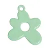 Aleación de color accesorio de flor de 5 pétalos llavero material DIY accesorios colgante bolsa colgante creativo con agujeros venta al por mayor