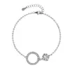 Daisi Ni Joyería Transfronteriza Nueva y Colorida de Moissanita Pulsera Geométrica Delgada de Moda Ajustable Venta al por mayor de fábrica