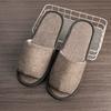 Pantuflas Desechables de Hotel al por Mayor Salón de Belleza Hospitalidad Hotelera de Punta Abierta Todo Incluido B&B Suela Antideslizante Pantuflas de Algodón y Lino