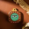 Mini Colgante Thangka Pintado a Mano con Ojos de la Fortuna de Cinco Vías, Patrón Personalizable, Joyería Unisex, Colgante Pequeño de Estilo Étnico