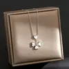 Europa y Estados Unidos transfronterizo súper ventas collar de cuerpo completo de acero de titanio para mujer sensación de alta calidad temperamento chapado 18K cadena de clavícula joyería no se decolora