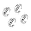 Juego de Anillos Geométricos de Estilo Metal de Aleación Línea de Lava Transfronterizo para Mujer Adornos de Mano Irregulares Brillantes Accesorios Yiwu para Hombre