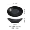 Prato de Jantar Cerâmico Retrô Estilo Japonês, Tigela Oval Doméstica, Prato para Peixe, Tigela para Salada, Prato para Pratos Frios, Prato Lingote em Forma de Barco, Louças para Restaurante