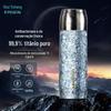 Copo Térmico Shuiyisheng de Titânio Puro Copo de Titânio de Camada Dupla Copo para Chá Braiseado Copo de Água para Homens e Mulheres Portátil com Infusor de Chá Grande Capacidade High-end