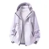 Chaqueta 3 en 1 a Prueba de Viento e Impermeable para Mujer, Ropa de Trabajo de Otoño e Invierno para Hombre, Chaqueta Personalizada para Senderismo y Viajes al Aire Libre