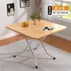 Mesa Plegable para Uso Doméstico, Adecuada para Apartamentos Pequeños, Mesa de Comedor Plegable y Almacenable, Mesa Cuadrada para Puesto de Mercado al Aire Libre, Mesa Pequeña para Casa de Alquiler