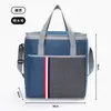 Nueva Bolsa Isotérmica Plegable del Fabricante Transfronterizo, Bolsa de Hielo de Gran Capacidad, Bolsa de Picnic Oxford con Foil de Aluminio para Exteriores, Conservación de Frescura y Frío
