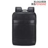 Mochila de cuero para hombre de moda, para negocios, para ir al trabajo, mochila de cuero, bolsa para computadora ligera y a la moda, gran capacidad, mochila casual, Negra