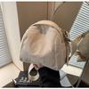 Otoño e Invierno Nuevo Bolso de Pana para Mujer Versátil Color Sólido Bolso Bandolera de Hombro Bolso Cubo Shell Gran Capacidad Bolso de Mujer