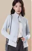 Jaqueta de fleece justa com gola alta, corta-vento, camada interna de fleece, blusa moletom para mulheres, modeladora e valoriza a silhueta