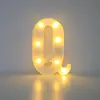 Carta Lâmpada Inglês Número Amor Romântico Surpresa Feliz Aniversário Proposta Layout Suprimentos Criativos Cena Lâmpada Decorativa