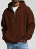 2025 Nuevo Estilo Caliente de Amazon Sudadera con Capucha para Hombre Sudadera con Cremallera de Doble Capucha Estampada en 3D para Hombre--Waffle