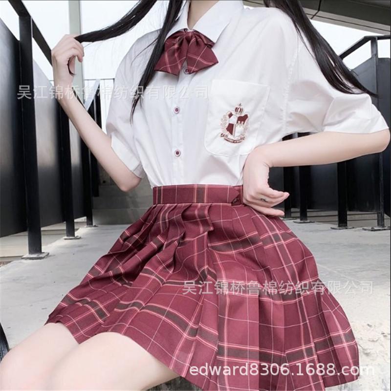 色织格子半身裙JK制服女裙子21.JPG