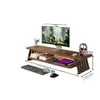 Soporte de monitor de computadora de madera para escritorio, soporte de monitor de escritorio, estante de soporte para pantalla, base elevada con soporte de carga