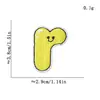 Patches Bordados Coloridos de Desenho Animado com Letras em Inglês para Decoração de Roupas Infantis, Patches de Reparo para Bolsas, Roupas, Sapatos, Chapéus e Patches de Tecido