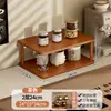 Estante de almacenamiento de mesa para tazas, juegos de té, vasos de agua, tazas de café y soporte de exhibición para tazas de té