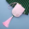 Bolsita de Estilo Chino Bolsita de Bordado Antiguo Bolsillo para Bolsita Bolsa Vacía Hanfu de Mano Bolsita de Oración Colgante Borla Bolsa de la Buena Suerte Pequeña
