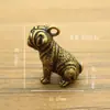 Pingente Sólido de Cobre do Signo Cachorro Latão Cachorro Wang Wang Chaveiro de Carro Pingente Pequenos Enfeites de Mesa