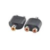 Adaptador AV AV hembra a 2AV hembra Lotus one minute two head rcai minute 2 Audio one minute two female plug