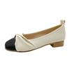 Zapatos suaves de noche estilo francés de una sola capa para mujer, otoño 2024, planos, suaves, informales, sin cordones, para embarazadas.
