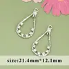 Galvanizado oro real 18k cuadrado redondo diamante geométrico circón diy aretes collar accesorios semiacabados
