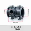 Accesorios para Tuberías Agrícolas de PE Conector en Silla de Montaje para Aspersor Conector de Interfaz para Tubería de Agua Reparación de Tubería de Agua con Control de Interruptor Conector Rápido para Tubería de Ramificación
