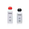 Botella de Muestra Redonda con Hombros de Mariposa y Tapa abatible de 50 ml, Botella de Plástico para Loción de Viaje de 60 ml, Conveniente y Reutilizable, Botella para Quitaesmalte