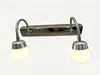 Luz frontal de espelho LED transfronteiriça, luminária de parede simples estilo nórdico para banheiro e quarto em aço inoxidável, luminária de parede para banheiro
