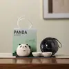 Set de Té de Viaje Panda Taza Rápida Portátil Una Tetera Tres Tazas Tetera Personal para Exteriores Caja de Regalo