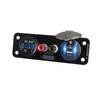 Carregador de carro modificado PD & QC3.0 carregamento rápido para celular voltímetro terminal de alta corrente 12V para carro