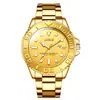 Reloj de Hombre Aiyishi Moda Impermeable Luminoso Elegante y Audaz Completamente Automático de Cuarzo Dorado-2501