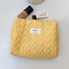 Saco de armazenamento acolchoado com tema de coelho MAY para travessia de fronteira, bolsa de cosméticos de grande capacidade, bolsa de mão, bolsa de higiene pessoal portátil para mulheres