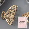 Elegante pérola hairpin mulheres de volta da cabeça cyber celebridade grande cabelo arranhar tubarão clipe leopardo arranhar metal hairpin headwear