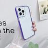 Capa de celular acrílica à prova de choque com moldura colorida três em um para Apple 15/14/13promax com quatro cantos anti-queda