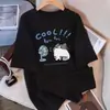 Camiseta blanca de algodón puro para mujer, de manga corta, para verano, nueva, linda, simple, talla grande, holgada, adelgazante, con cuello redondo, estilo ins