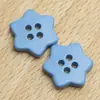 Botones de Estrella de Resina Coloridos de Cuatro Ojos Cosidos a Mano Botones de Estrella de Dibujos Animados para Niños para Abrigos y Suéteres Botones de Estrella de Cinco Puntas
