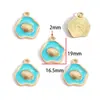 Accesorios de Joyería de Aleación de Esmalte Simples Colgantes Irregulares de Animales Marinos Charms para Pulsera Collar DIY W854