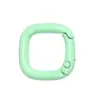 Hebilla Cuadrada Pintada de Colores Anilla de Resorte DIY Accesorios para Joyería de Aleación Llavero Anilla de Resorte Hebilla Versátil para Colgar Hebilla de Bolso