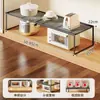 Prateleira para Micro-ondas de Cozinha Casa Rack de Armazenamento Multifuncional para Temperos Prateleira Camada Interna Expansível para Armário Sob a Pia